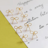 Copper Plated Bow Earrings DIY Jewelry Accessories Pendant