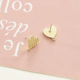 Geometric Hollow 925 Silver Earrings DIY Accessories
