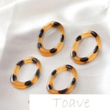 Amber Brown Cap Polka Dot Hollow Irregular Resin DIY Accessories
