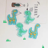 Cartoon Dinosaur Pendant for DIY Earring - Transparent Acetate Material