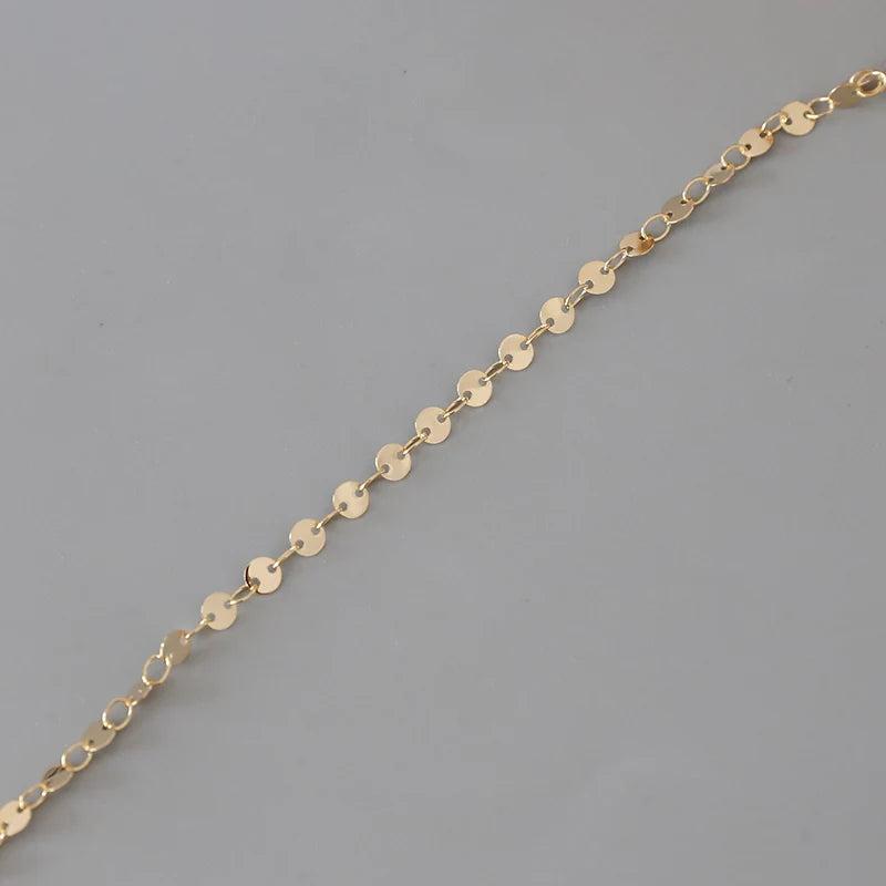 Copper Plated Double Hole Chain Tassel DIY Accessory