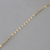 Copper Plated Double Hole Chain Tassel DIY Accessory