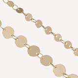 Copper Plated Double Hole Chain Tassel DIY Accessory