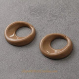 Vintage Resin Round Hollow Belt Ring DIY Earring Accessories