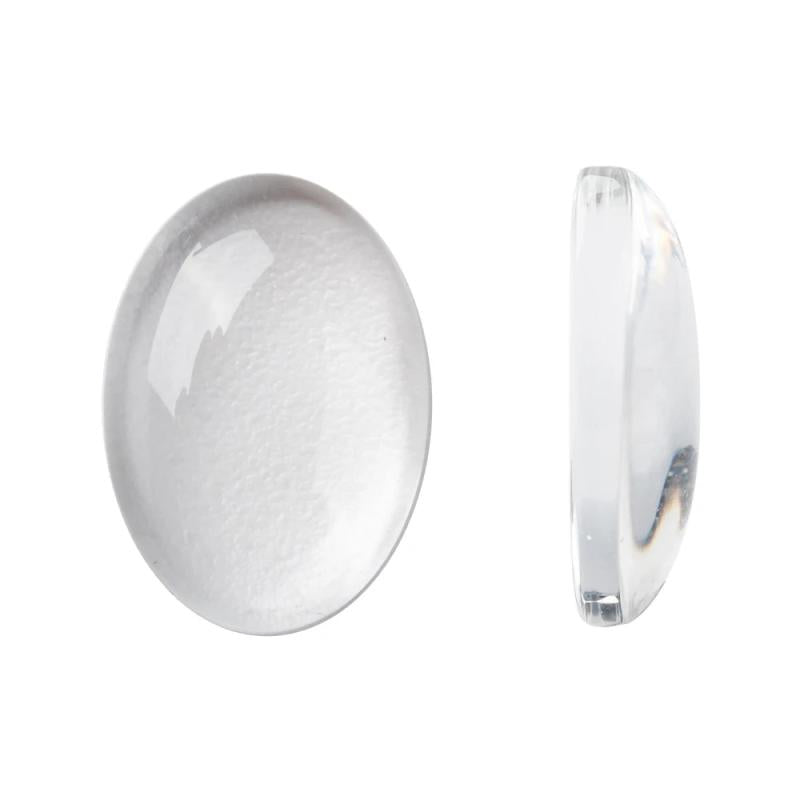 200pcs Clear Oval Glass Cabochons 10-40mm DIY Jewelry Making Accessories