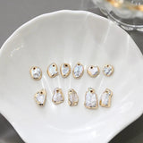 Baroque Copper Rimmed Pearl Loose Beads DIY Necklace Bracelet