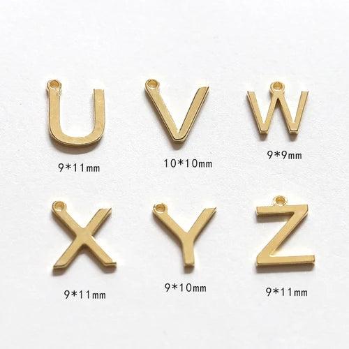 Copper English Letters Pendant for DIY Jewelry