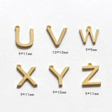 Copper English Letters Pendant for DIY Jewelry