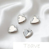 Gold-Clad Copper Peach Heart Frame DIY Earring Necklace Accessories