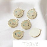 Alloy Oil Drop Chain Pendant Earrings DIY Material Accessories