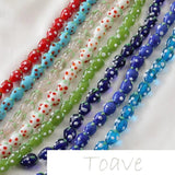 Multicolor Strawberry Glass Beads DIY Necklace Bracelet Hand Material