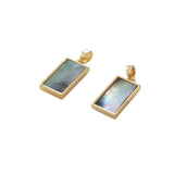18K Electroplated Moon Shell Pendant DIY Earrings Necklace Accessories