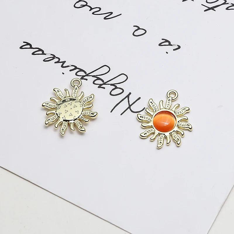 Tears of the Sun Alloy Opal Pendant DIY Jewelry Earrings Necklace Material