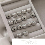 14K Cylinder Pleated Bead Partition DIY Jewelry Base Material
