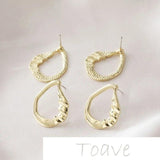 Irregular Water Drop Earrings DIY Accessories