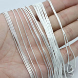 12Pcs Yellow Lobster Clasp Snake Necklace Charm Chains DIY Jewelry Findings