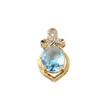 Vintage Crystal Diamond Drop Pendant DIY Ornament 2pcs
