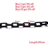 10Pcs Acrylic Chain Links Necklace Making Findings