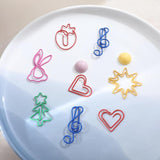 Rabbit Strawberry Xmas Tree Pendant Paper Clips DIY Earrings Material
