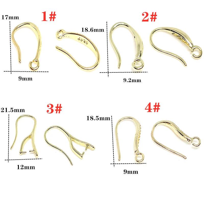 5 Pairs 14K Allergy-Proof Earhook Accessories for DIY Earrings