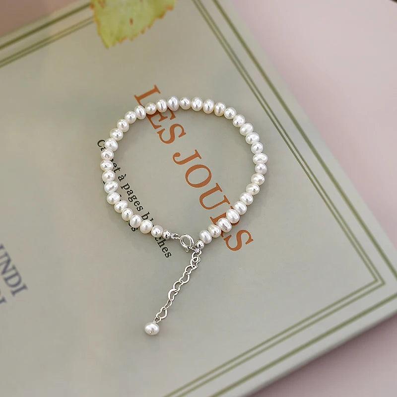 Freshwater Pearl Rabbit Pendant Bracelet Women's Jewelry