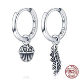 925 Sterling Silver Heart Zircon Earrings, Birthday Gift for Girls
