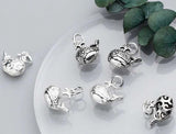 925 Sterling Silver Whale Charm 17.5x16mm DIY Jewelry