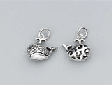 925 Sterling Silver Whale Charm 17.5x16mm DIY Jewelry