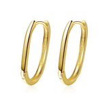925 Sterling Silver Geometric Stud Earrings Romantic Brincos pendientes