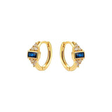 925 Silver CZ Zircon Drop Earrings Sapphire Crystal