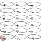 925 Silver Heart Bracelet for DIY Jewelry