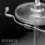 Sterling Silver S925 Bracelet 3mm Round Beads Women Jewelry