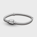 925 Sterling Silver Stitch Bracelet Castle Heart Fit Original Charm Jewelry