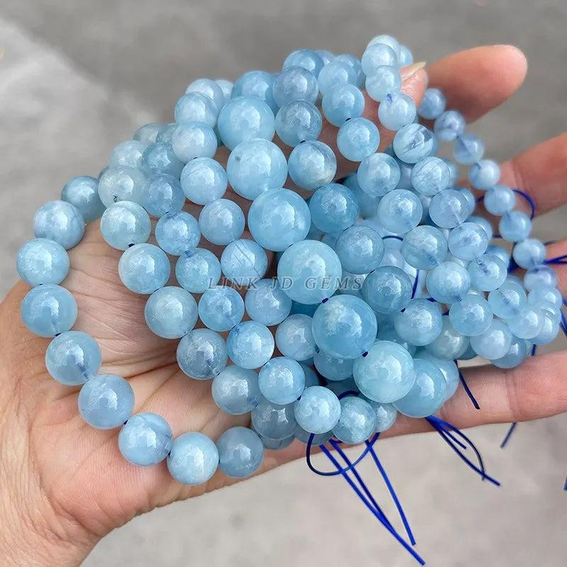 Aquamarine Bracelet Crystal Jewelry Healing Bangle