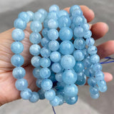 Aquamarine Bracelet Crystal Jewelry Healing Bangle