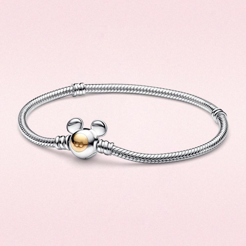 925 Silver 100th Anniversary Mouse Bracelet Fairy Bracelet