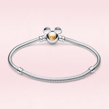 925 Silver 100th Anniversary Mouse Bracelet Fairy Bracelet