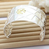925 Silver Dragonfly Bangle Bracelet Insect Jewelry Men Women