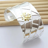 925 Silver Dragonfly Bangle Bracelet Insect Jewelry Men Women