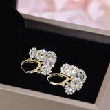 Korea Jewelry 14K Plating Zircon Tassel Earrings