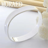 925 Silver Smooth Solid Bracelet Bangles Women Men Charm Party Jewelry
