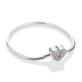925 Silver Bracelet Butterfly Cat Dog Paw Safety Star Moon Clover Chain Bangle