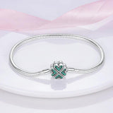 925 Silver Bracelet Butterfly Cat Dog Paw Safety Star Moon Clover Chain Bangle