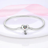 925 Silver Bracelet Butterfly Cat Dog Paw Safety Star Moon Clover Chain Bangle