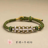 Peach Blossom Hand Rope Handwoven DIY Bracelet Gift