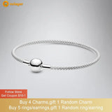 925 Sterling Silver Bracelet Moments Mesh Bracelet