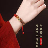 Red Hand Rope Couple Bracelet Hand-woven Retro Design