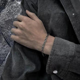 S925 Silver Men's Personality Domineer Retro Tide Men's Bracelet