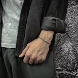 S925 Silver Men's Personality Domineer Retro Tide Men's Bracelet