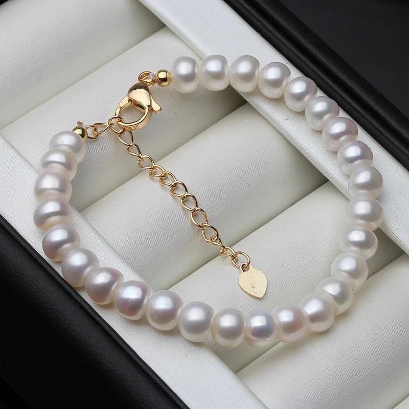 Freshwater Pearl Wedding Bracelet for Women